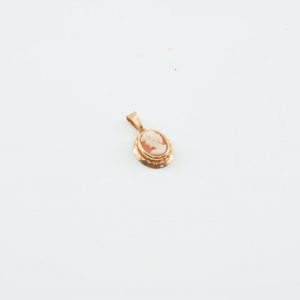 Hänge med Came Guld 18K brv:1g Bredd 10mm Höjd 20mm