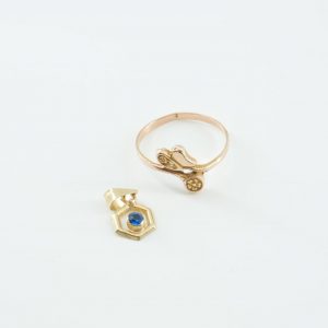 Investeringsguld 14K brv 1,8g, med sten