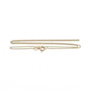 Halskedja Pansar Guld 18K 1,4g Längd 38,6cm Bredd 0,8mm