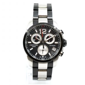 Armbandsur Certina Rookie Stål Längd 17cm Boett 42mm 
RefnrC016417A Kronograf Datum Quartz Stållänk