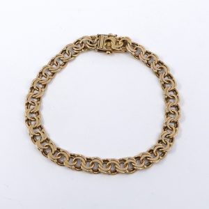Armband Bismarck Guld 18K 16,4g Längd 19cm Bredd 7mm