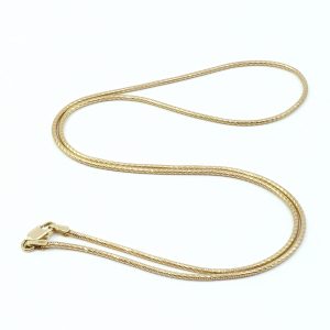 Halskedja Ormlänk Guld 18K 7,6g Längd 45,5cm Bredd 1mm