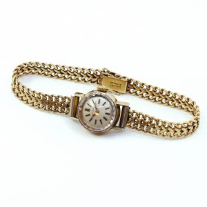 Armbandsur Longines Manuell 14K Guld Längd 19,5cm Boett 17mm Armband Fiskben 18K