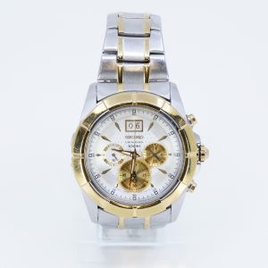 Armbandsur Seiko Stål  44mm, Quartz, Datum visare, mineralglas, Modell: SPC110O1, Ref: 7T04-OAG0