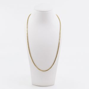 Halskedja Ormlänk Guld 18K 9,4g Längd 41,5cm Bredd 2mm Något skev