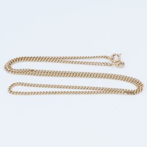 Halskedja Pansar Guld 18K 7,1g Längd 45cm Bredd 2mm
