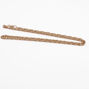 Halskedja Guld 14K 9g Längd 50,5cm Bredd 3mm