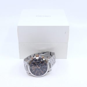Armbandsur Seiko Premier chronograph 7t04 0aa0 Stål Boett 41mm datum stållänk med viklås datum