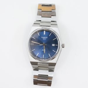 Armbandsur Tissot PRX Stål Boett 40mm Quartz Safirglas repig stållänk Längd 18,5cm