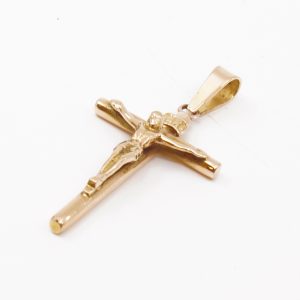 Hänge Guld 18K 2,5g Bredd 18mm Höjd 38mm Krucifix