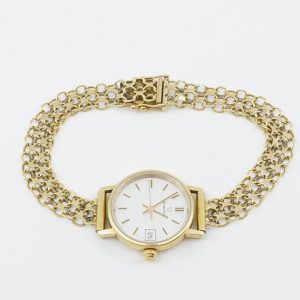 Armbandsur Eterna Boett 22mm i Guld 18K Quartz Datum med band X-Länk i Guld 18K Längd 18cm defekt
