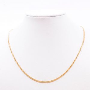 Halskedja Pansar Guld 18K 4,7g Längd 41cm Bredd 2mm