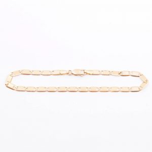 Armband manglad Pansar med stav Guld 18K 4,3g Längd 19cm Bredd 3mm