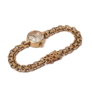 Zodiac, damur, 18K, 16 mm, manuell, boett-nummer: 185 215, s/n: 518277, armband X-länk i 18K 22,6g