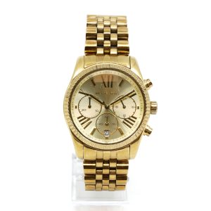 Armbandsur Michael Kors Guldtonad Stålboett 38mm Ref.nr.MK-5556 Ser.nr.251311 Quartz Datum WR 5 ATM