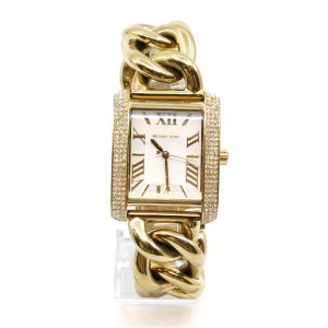 Armbandsur Michael Kors Guldtonad Stålboett 31x32mm Ref.nr.MK-7300 Ser.nr.112208 Quartz WR 5 ATM