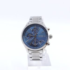 Armbandsur Hugo Boss Grand Prix Tachymeter Stål Quartz Datum Kronograf Ø44mm Refnr HB.297.1.14.2959