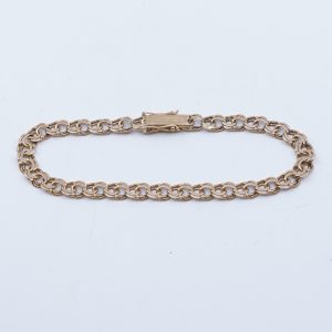 Armband Bismarck Guld 18K 9,5g Längd 19cm Bredd 5mm